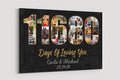 32nd Anniversary Photo Collage Canvas: Custom Year Art Gift