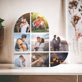 Heart Acrylic Photo Collage: Sentimental Gift Plaque (4.9 inch)