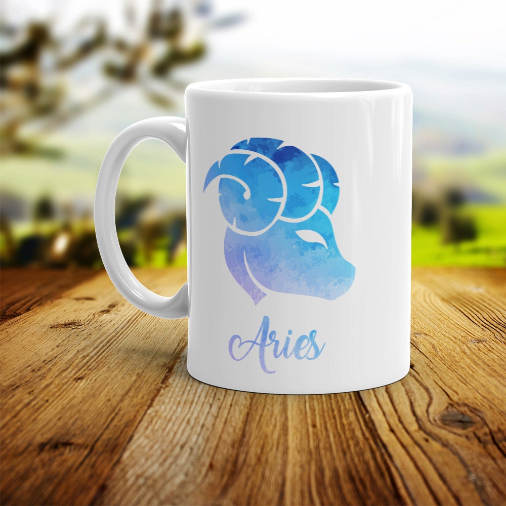 Aries Zodiac Mug: Astrology Star Sign Coffee Cup