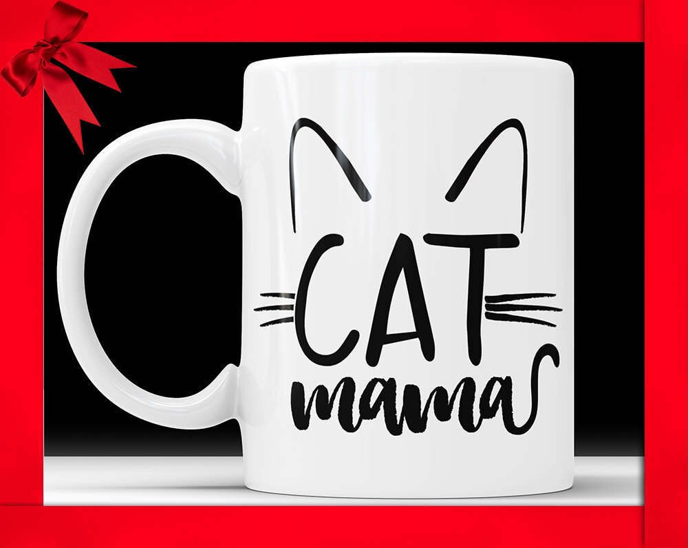 Cat Mama Coffee Mug: Funny Cat Mom Gift