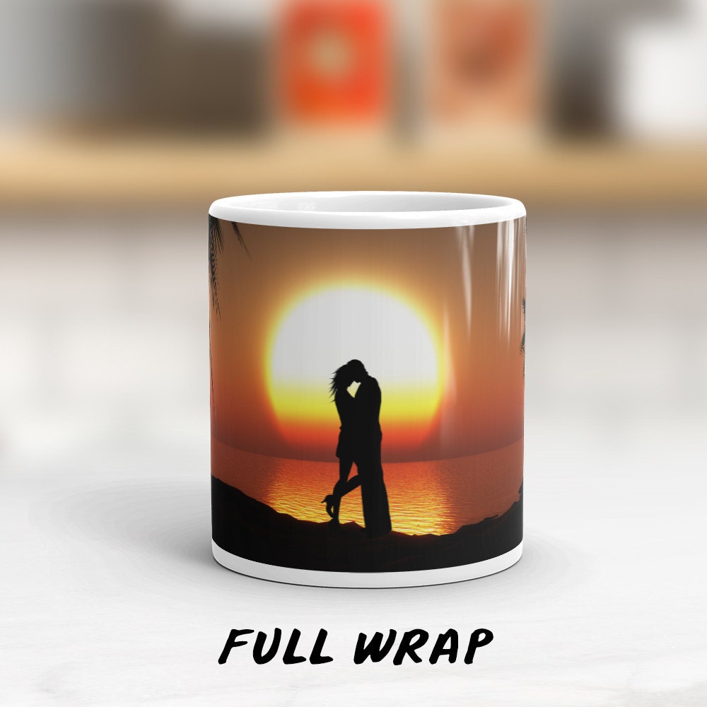 Custom personalized photo mug, customizable picture mug, insert photo coffee mug, photo mug gift, Anniversary Gift Custom Mug, Romantic Gift