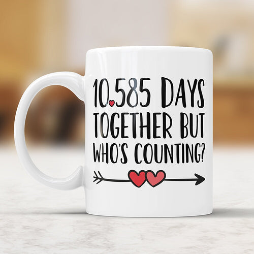 29th Anniversary Coffee Mug: 10585 Days Together Funny Gift