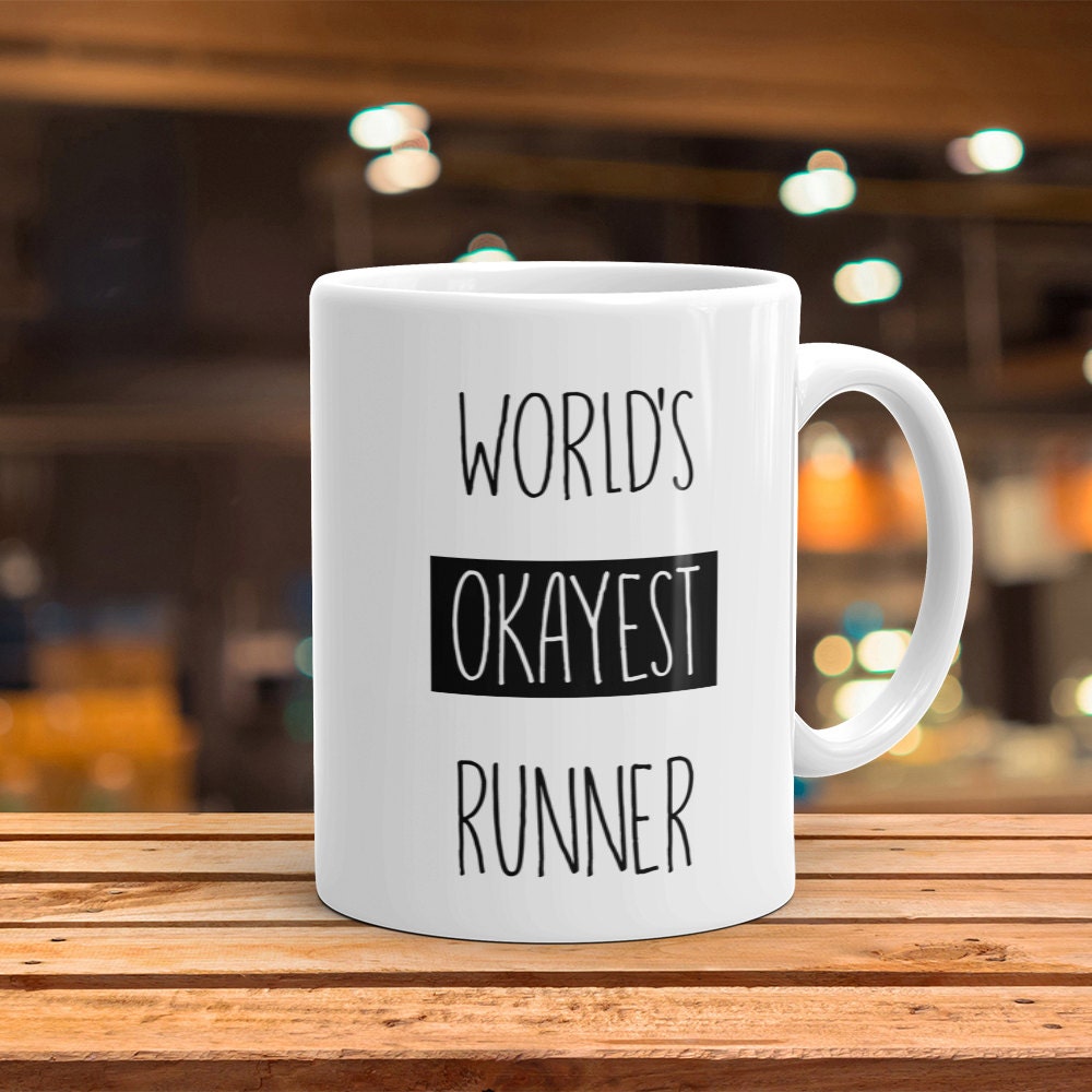 World's Okayest Runner Mug - Funny Gift for Runners