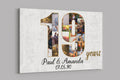 19th Anniversary Gifts Custom Collage Photo Canvas Personalized Wall Art Wedding Anniversary Gift 19 Years Married Gift Wife Husband Present