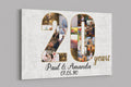 20th Anniversary Gifts Custom Collage Photo Canvas Personalized Wall Art Wedding Anniversary Gift 20 Years Married Gift Wife Husband Present