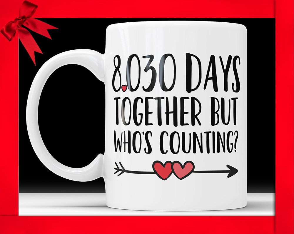 22nd Anniversary Coffee Mug: 8030 Days Together Funny Gift