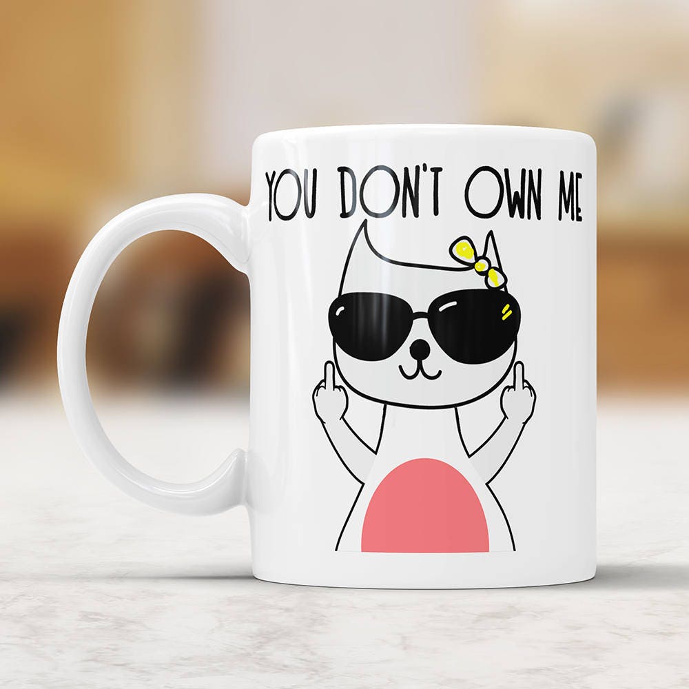 Funny Cat Coffee Mug: Sassy Cat Lover Gift