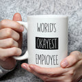 World's Okayest Employee Mug - Funny Boss Gift