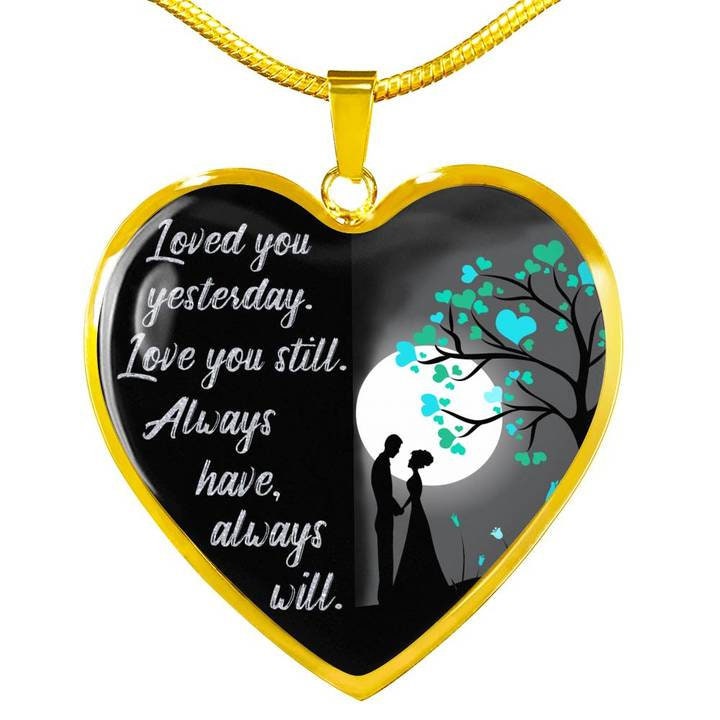 Wife Gift Birthday Wife Necklace Gold Silver Wife Heart Necklace Wife Quote Pendant Gift From Husband Anniversary Necklace Gift for wife