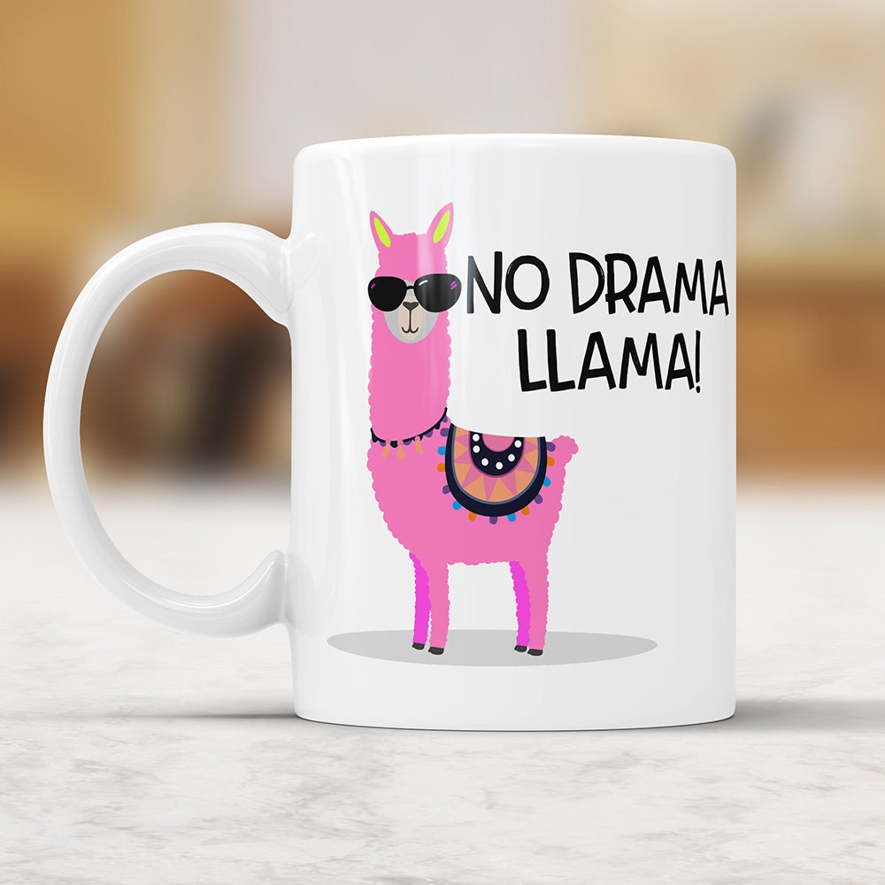 Drama Llama Coffee Mug: Funny Office Gift
