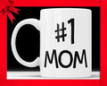 1 Mom Coffee Mug - Number One Mom Ceramic Coffee Cup Perfect Gift For Mother Mothers Day Gifts From Daughter Son