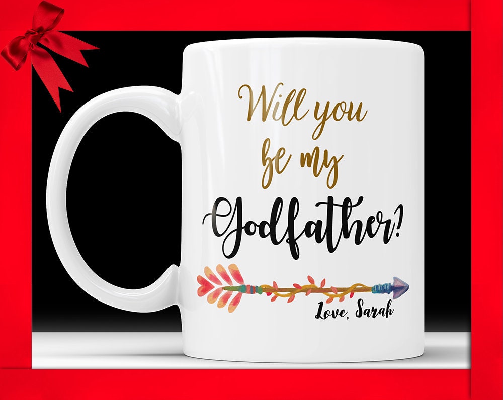 Will You Be My Godfather Coffee Mug - Godparent Proposal Gift