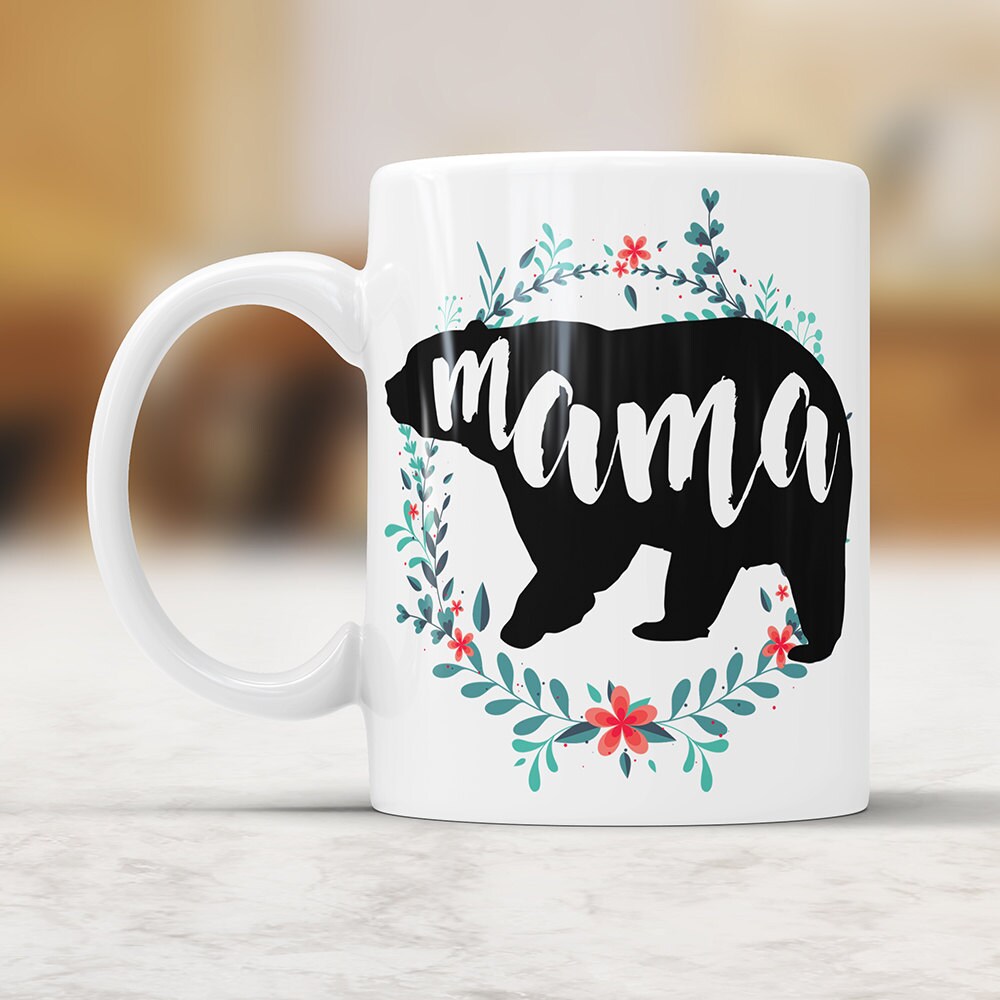 Mama Bear Coffee Mug: Ceramic Mom Gift