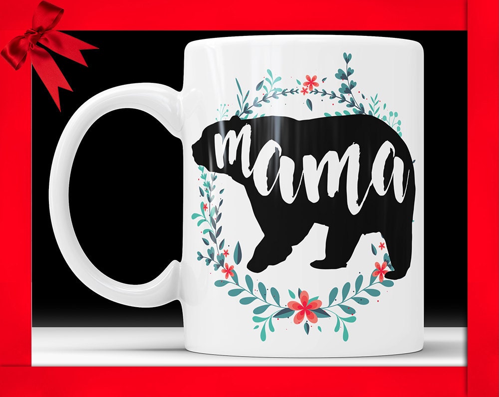 Mama Bear Coffee Mug: Ceramic Mom Gift