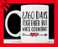 24th Anniversary Coffee Mug: 8760 Days Together, Funny Jubilee Gift