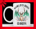 Worlds Best Grandpa Mug - Rustic Coffee Mug Perfect Birthday or Christmas Gift For Grandfather