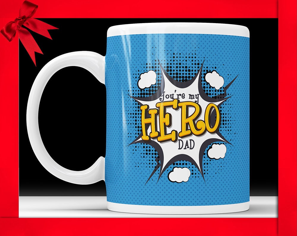 Superhero Dad Mug Super Hero Dad Mug Fathers Day Mug Fathers Day Super Hero Mug Dad Mug Superhero Mug Super Hero Mug Gift For Father Cup