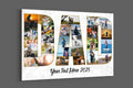 Custom Photo Collage Canvas Art - Dad Birthday Gift