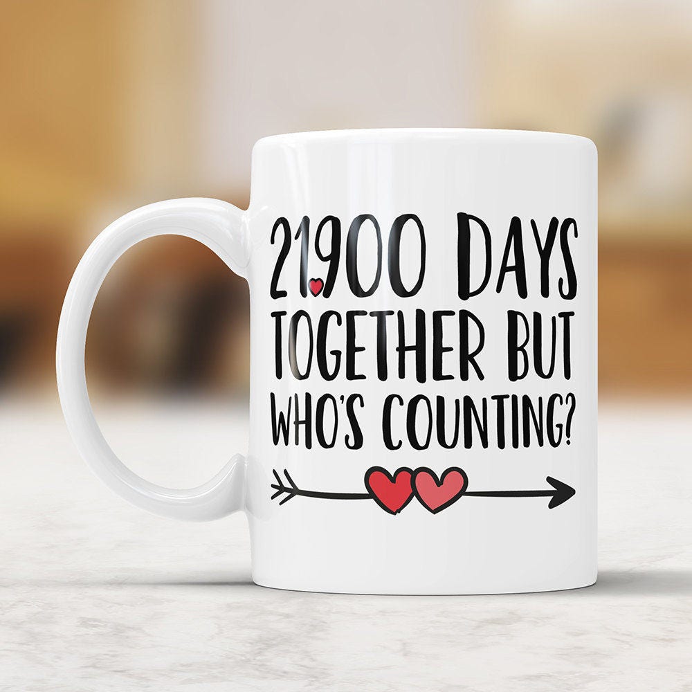 60th Anniversary Coffee Mug: 21900 Days Together Funny Gift
