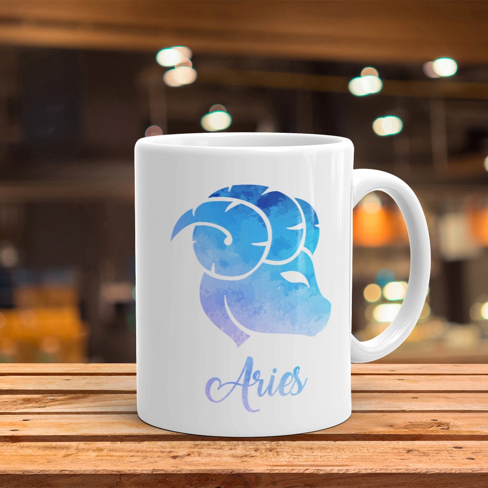 Aries Zodiac Mug: Astrology Star Sign Coffee Cup