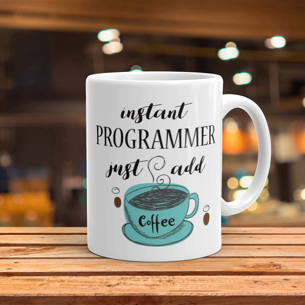 Instant Programmer Coffee Mug: Funny Gag Gift for Coders