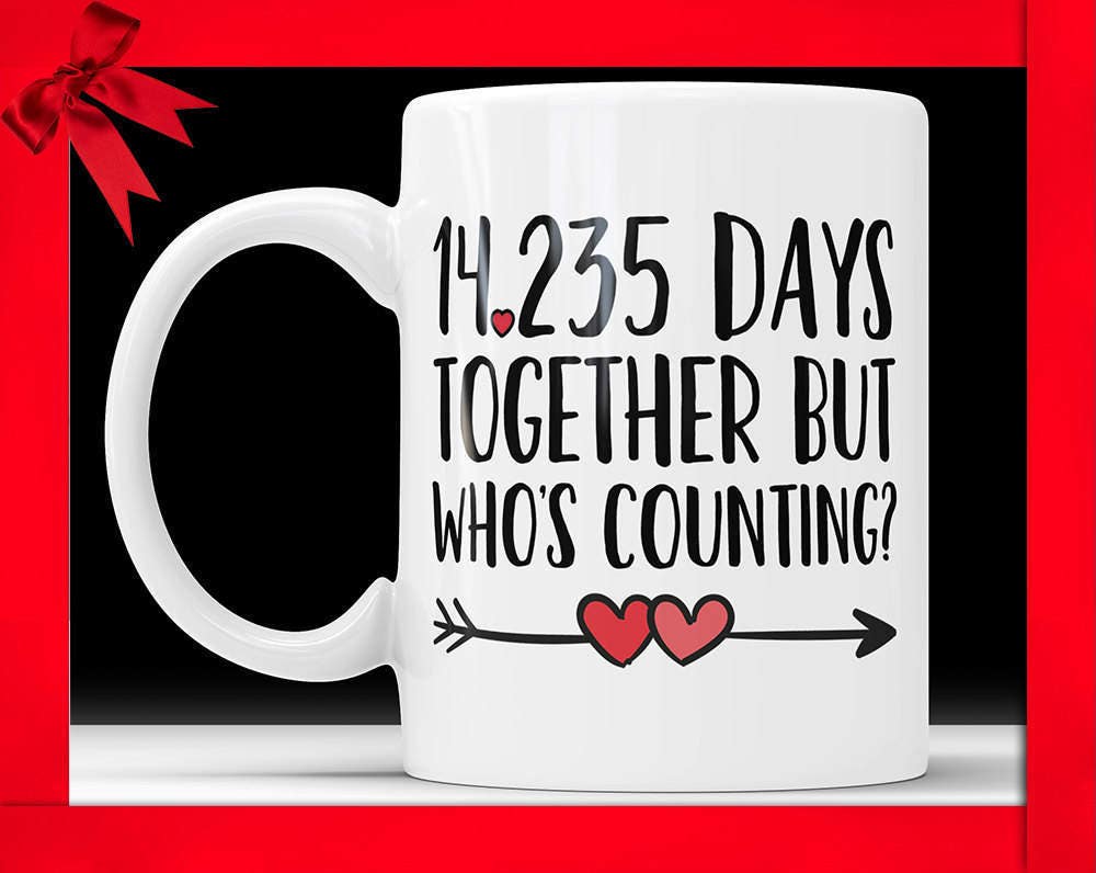 39th Anniversary Coffee Mug: 14235 Days Together Funny Gift