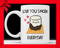 I Love You S'more Everyday Mug - Cute Coffee Mug Perfect Valentines Gift For Boyfriend Girlfriend