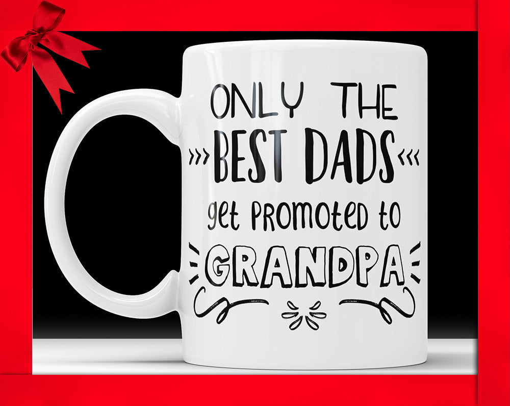 Promoted to Grandpa Mug: New Grandparent Announcement Gift