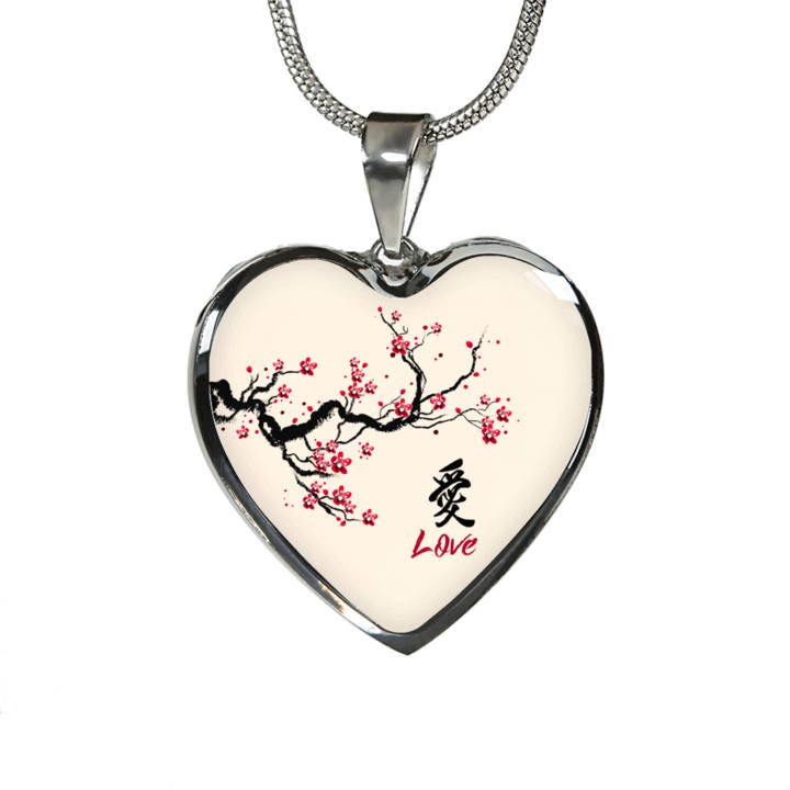 Love Necklace Gold Silver For Woman Heart Necklace For Women Gift From Love Anniversary Present For Wife Valentine's Day Gift Engraved Charm