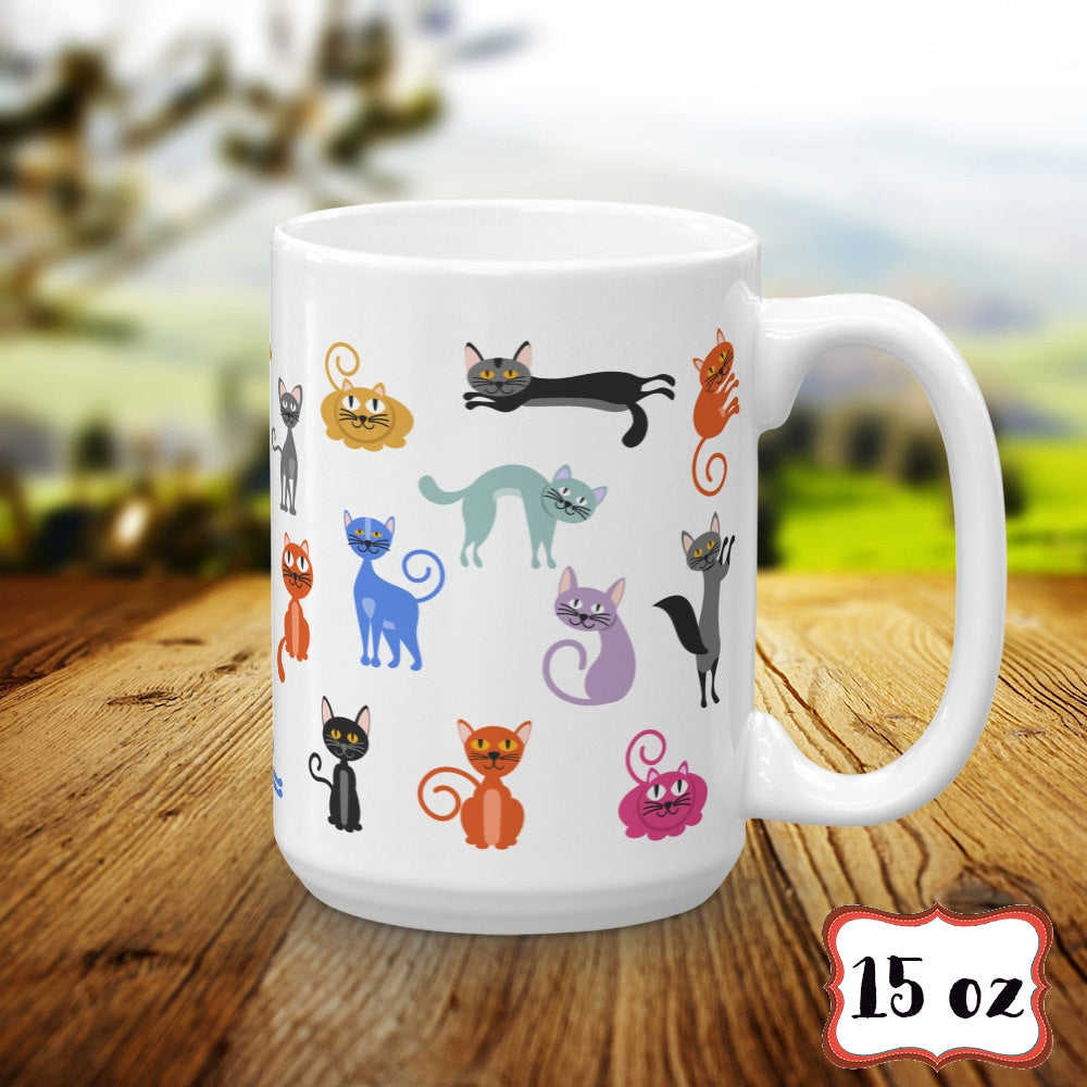Crazy Cat Lady Coffee Mug - Funny Birthday Gift for Cat Lover