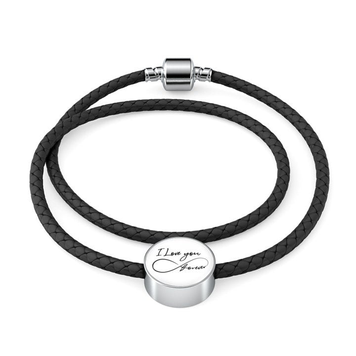 Anniversary Gifts For Men I Love You Forever Bracelet for boyfriend bracelet personalized charm Love Message Gifts For Husband Gift For Him