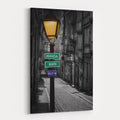 Personalized Anniversary Canvas Print: Lover's Lane Street Sign Wall Art