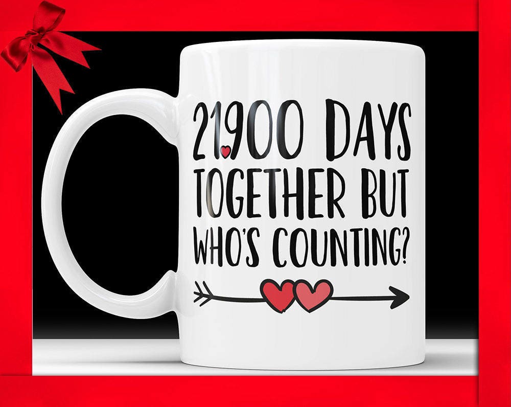 60th Anniversary Coffee Mug: 21900 Days Together Funny Gift
