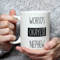 Funny 'World's Okayest Nephew' Coffee Mug - Gift from Aunt/Uncle
