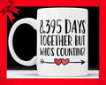 23rd Anniversary Coffee Mug - 8395 Days Together But Who's Counting Funny Wedding Anniversary Gift, 23rd year Anniversary Gifts, Jubilee Cup