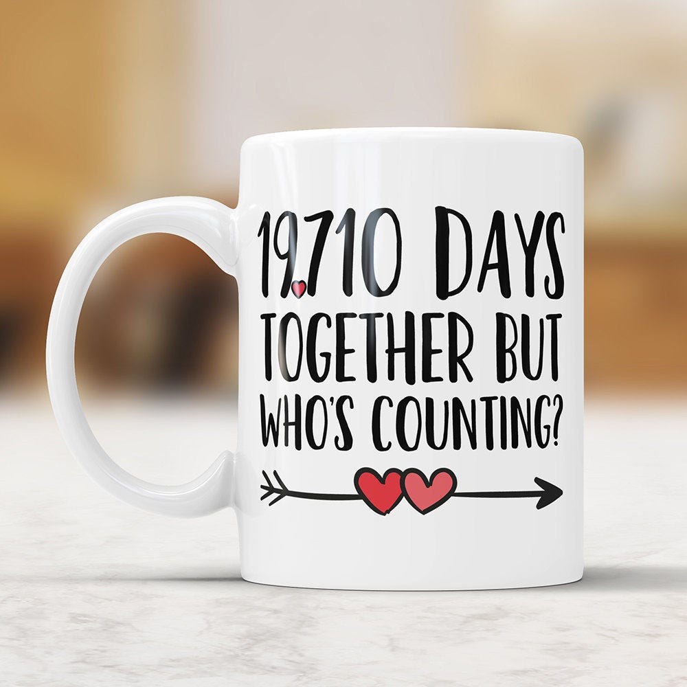 54th Anniversary Coffee Mug: 19710 Days Together Funny Gift