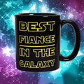 Best Fiance In The Galaxy Mug - Funny Coffee Mug Perfect Engagement Gift For Him