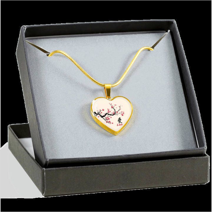 Love Necklace Gold Silver For Woman Heart Necklace For Women Gift From Love Anniversary Present For Wife Valentine's Day Gift Engraved Charm