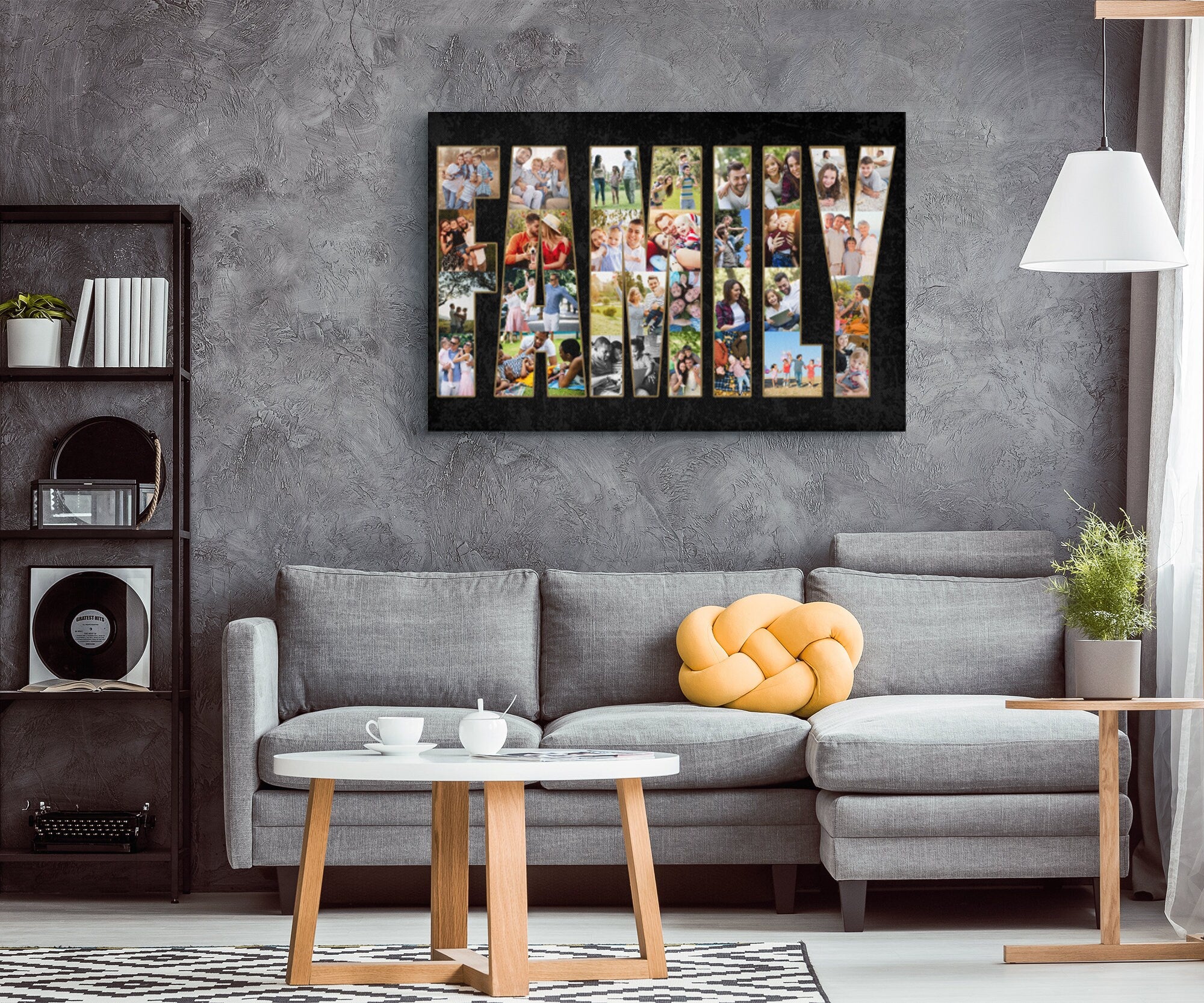 Family Photo Collage Family Canvas Wall Art Family Picture Frame Collage Custom Collage Personalized Wall Art Housewarming Gift Christmas