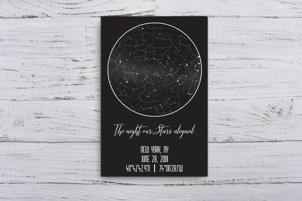 Wedding Gift Ideas Personalized Newlywed Gift for Couple Wedding Anniversary Gift for Parents Custom Star Map Print Unique Constellation Art