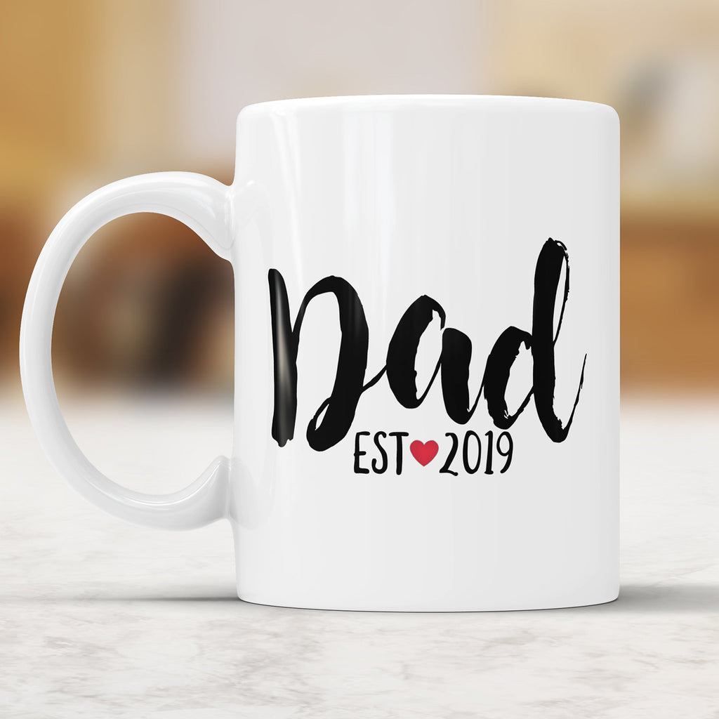 Dad Est. 2019 Coffee Mug - New Father Gift