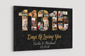 31st Anniversary Photo Collage Canvas: Custom Year Art Gift
