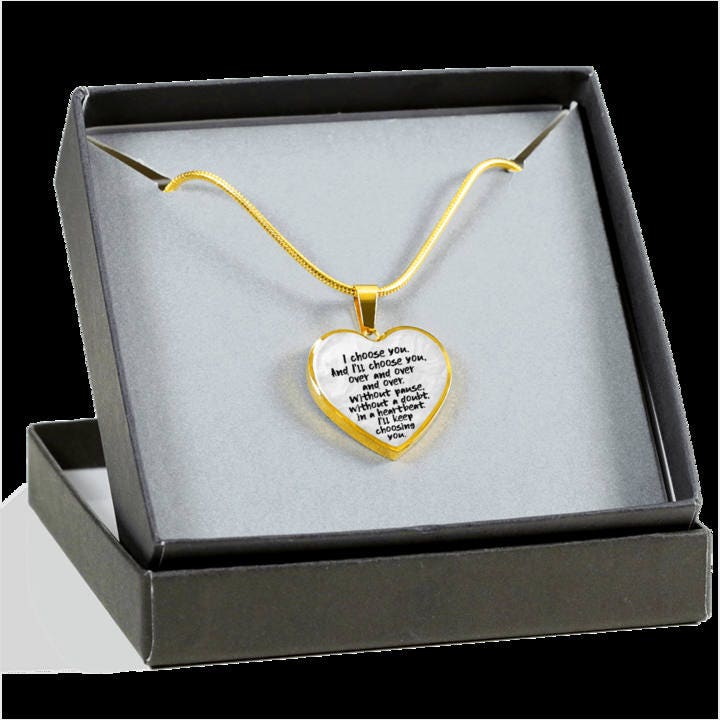 Personalized Love Note Necklace Love Message Pendant Wedding Vows Keepsake Love Gift For Wife Anniversary Necklace From Husband Gift To Her