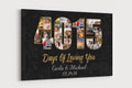 11th Anniversary Photo Collage Canvas: Custom Year Art Gift