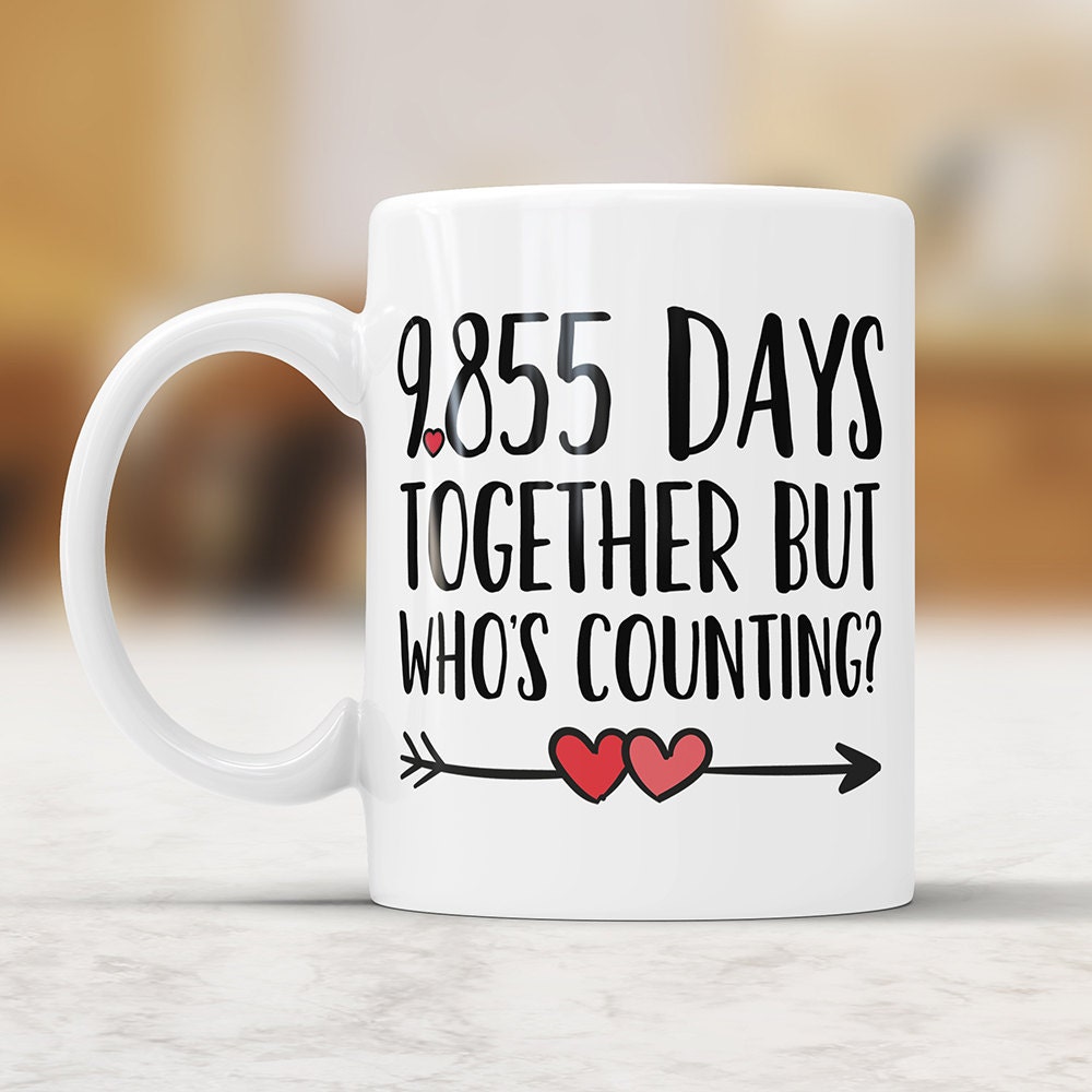 27th Anniversary Coffee Mug: 9855 Days Together Funny Gift