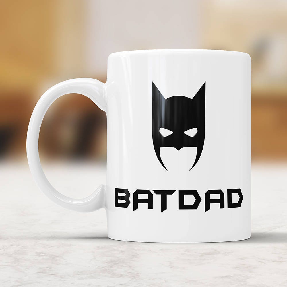 Bat Dad Mug: Funny Superhero Dad Coffee Cup