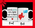 Personalized State Coffee Mug: Long Distance Relationship Gift