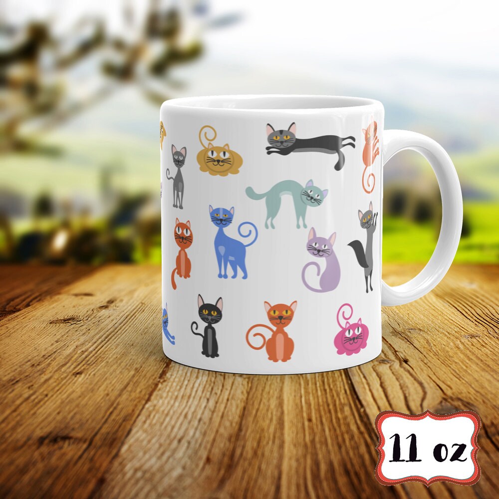 Crazy Cat Lady Coffee Mug - Funny Birthday Gift for Cat Lover