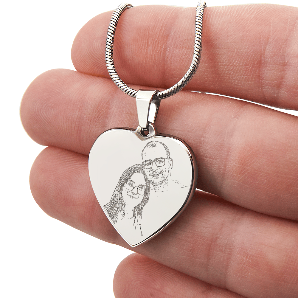 Personal heart neklace