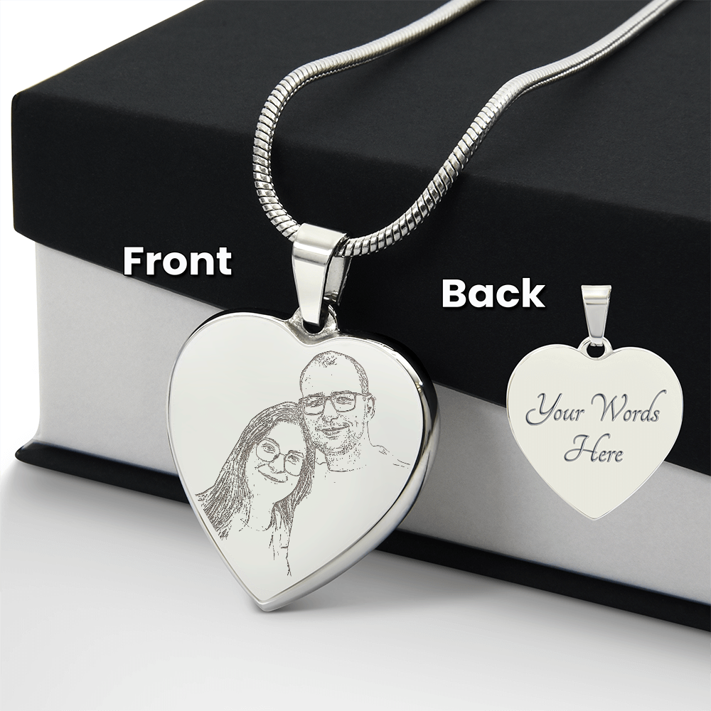 Personal heart neklace